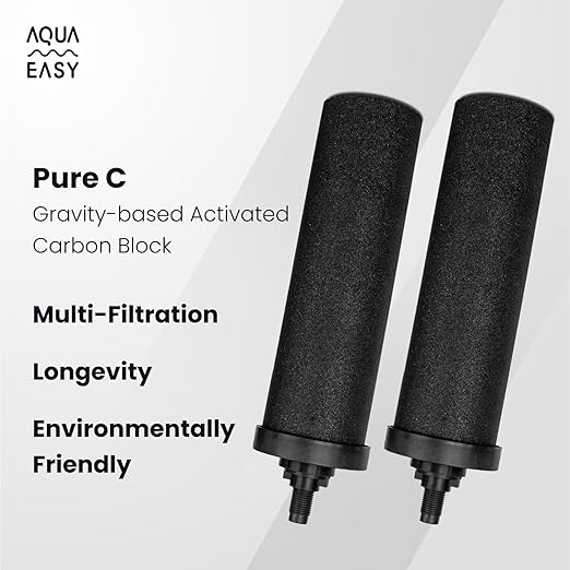 Pure-C Activated Carbon Block from Coconut Shell 8" Gravity